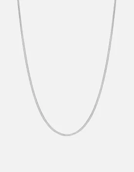 1.7mm Herringbone Necklace, Sterling Silver