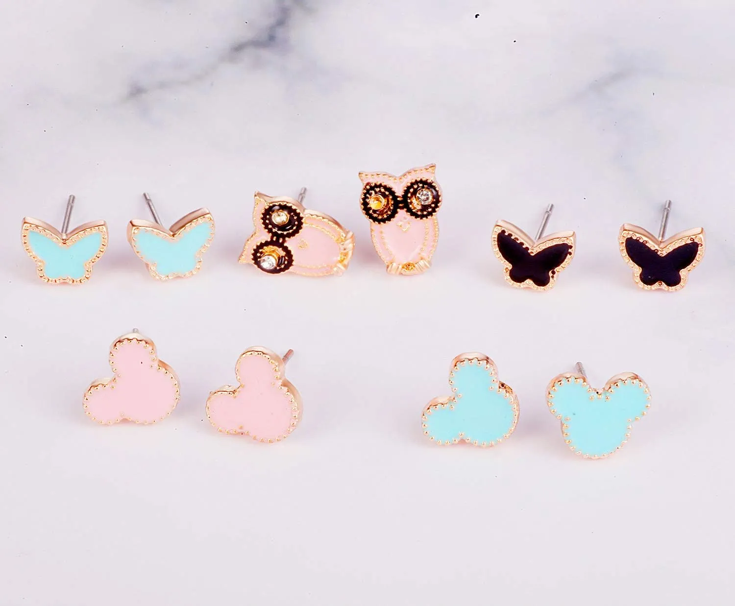 30 Pairs Hypoallergenic Earrings for Girls Sensitive Ears with Stainless Steel Post -Assorted Cute Stud Earrings for Teens Girls Women