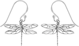 Boma Jewelry Sterling Silver Dragonfly Dangle Earrings