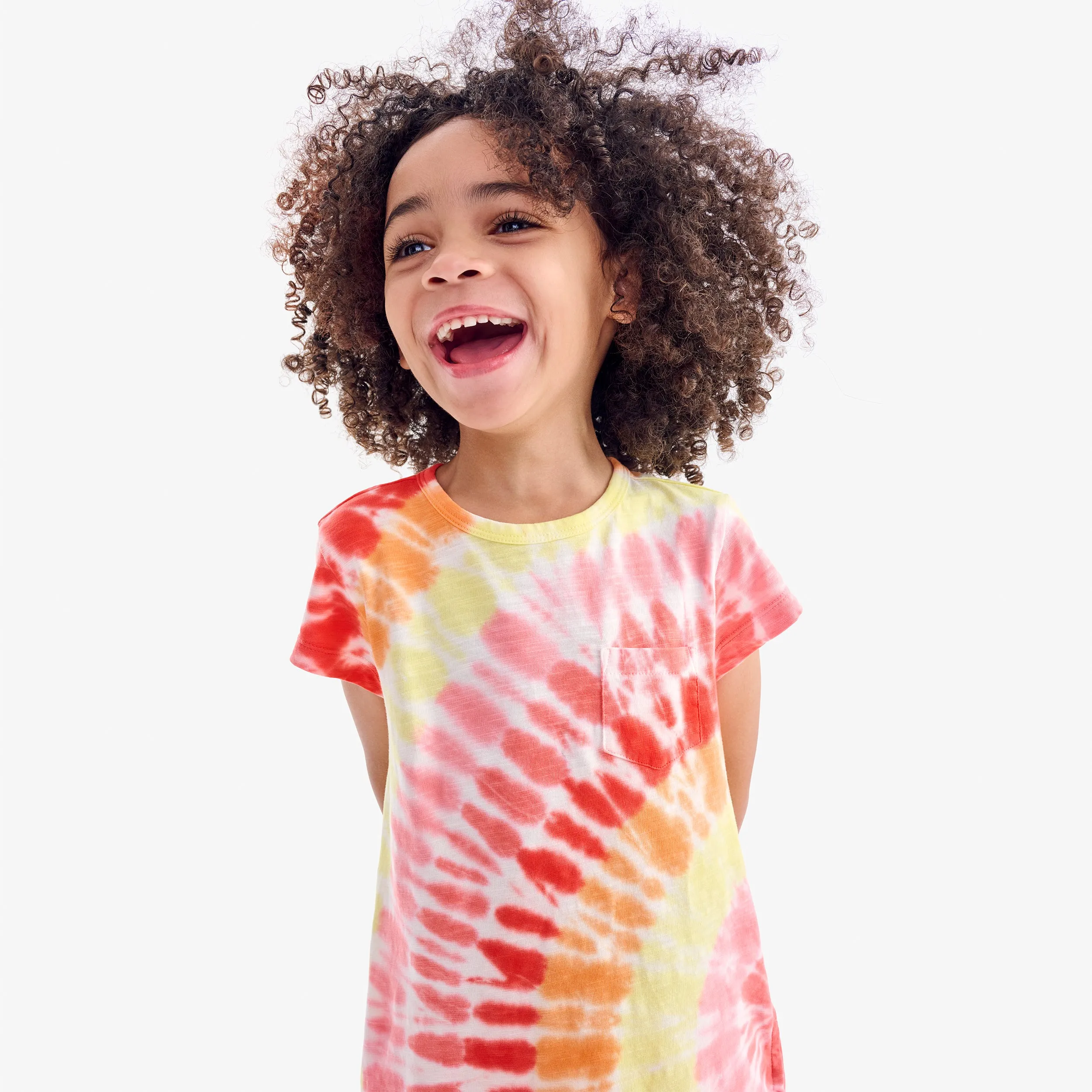 Clearance t-shirt dress in tie-dye