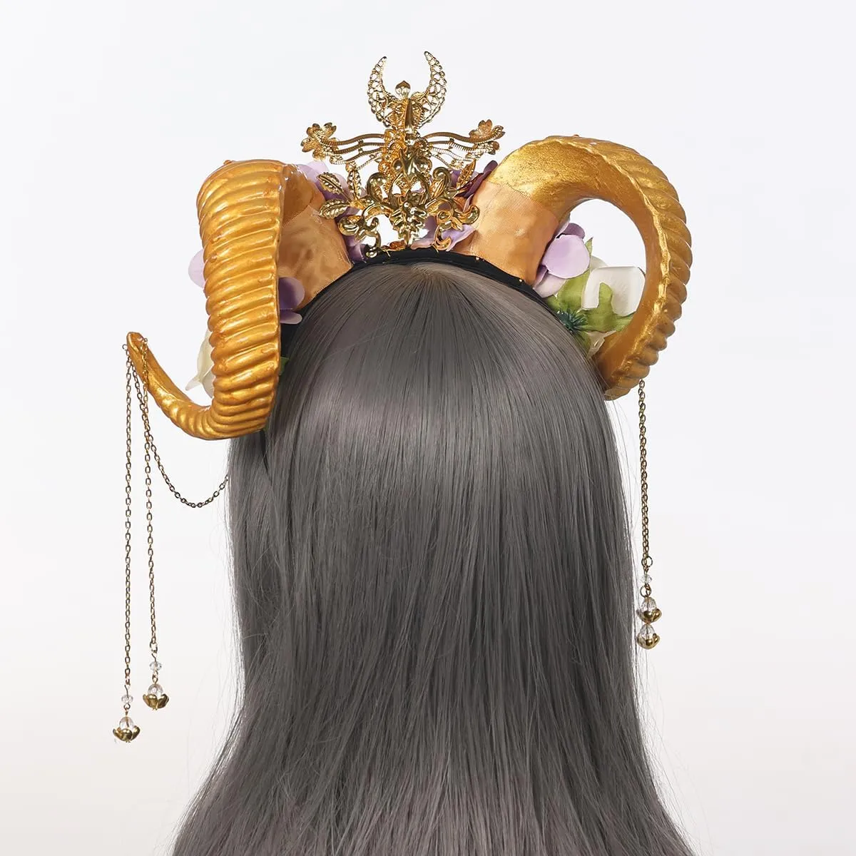 COSDREAMER Women Halo Crown Headband Gold Spiked Zip Tie Halo Crown Sunburst Headband