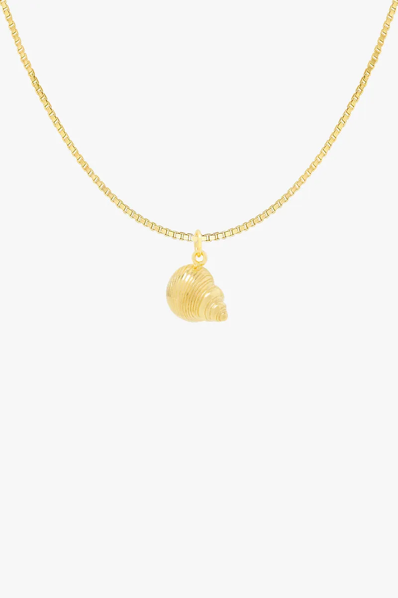 Crown Shell Necklace Gold Plated