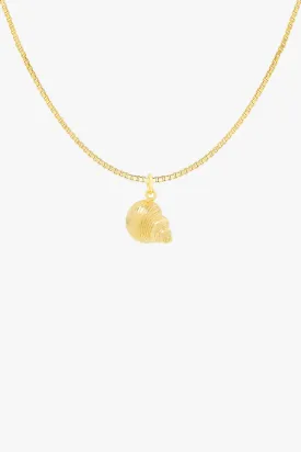 Crown Shell Necklace Gold Plated