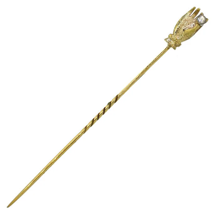 Diamond 'Hand' Tie Pin