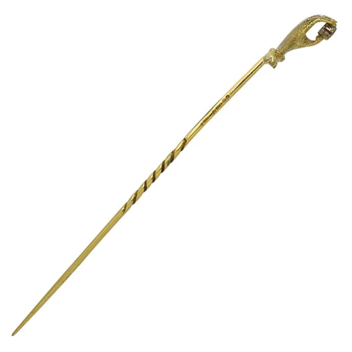 Diamond 'Hand' Tie Pin