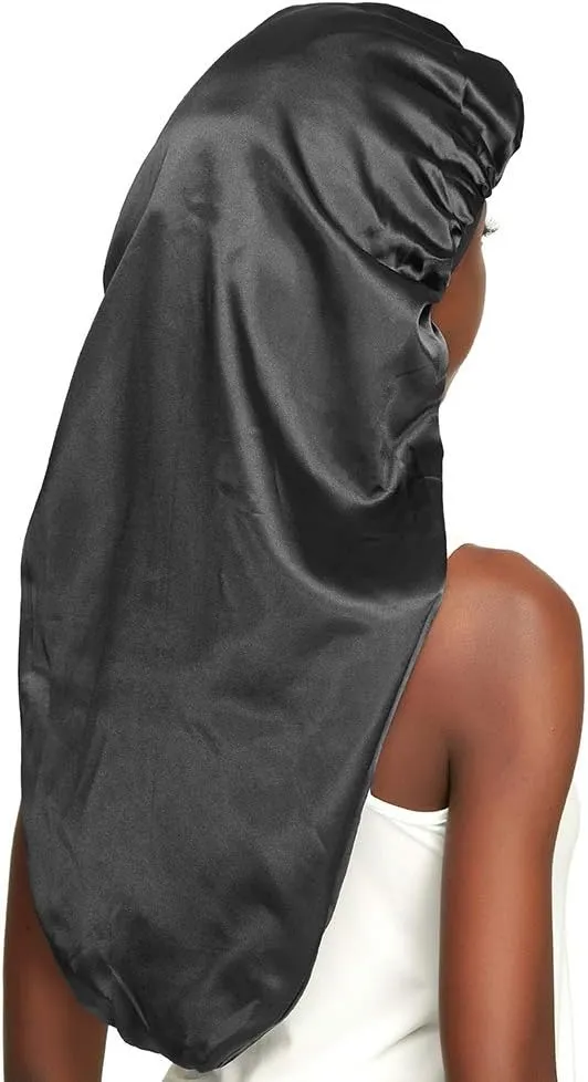 Double-Layer Satin Sleep Cap for Long Hair, Braids, Dreadlocks, Curly Hair
