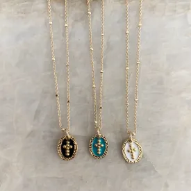 Enamel Cross Necklace