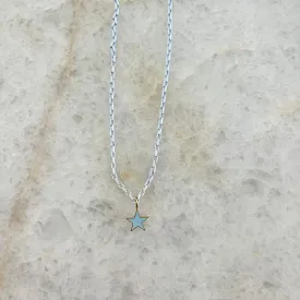 Enamel Star Necklace