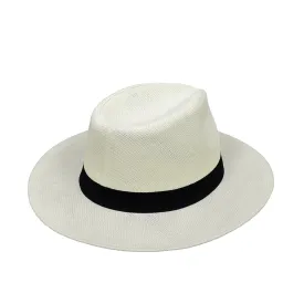 FixtureDisplays 2PK Summer Beach Sun Hats for Men Women Panama Hat Men's Straw Fedora Wide Brim Hat 22157-NPF