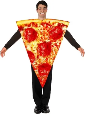 Forum Novelties mens Pizza Adult Sized Costume, Multi/Color, One Size US