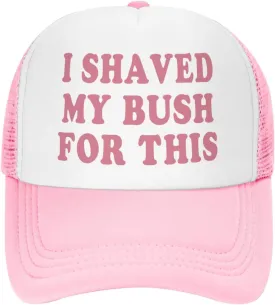 Funny Trucker Hats for Women Pink Hot Pink Men Funny Gag Baseball Hat for Girls Humor Gift Men