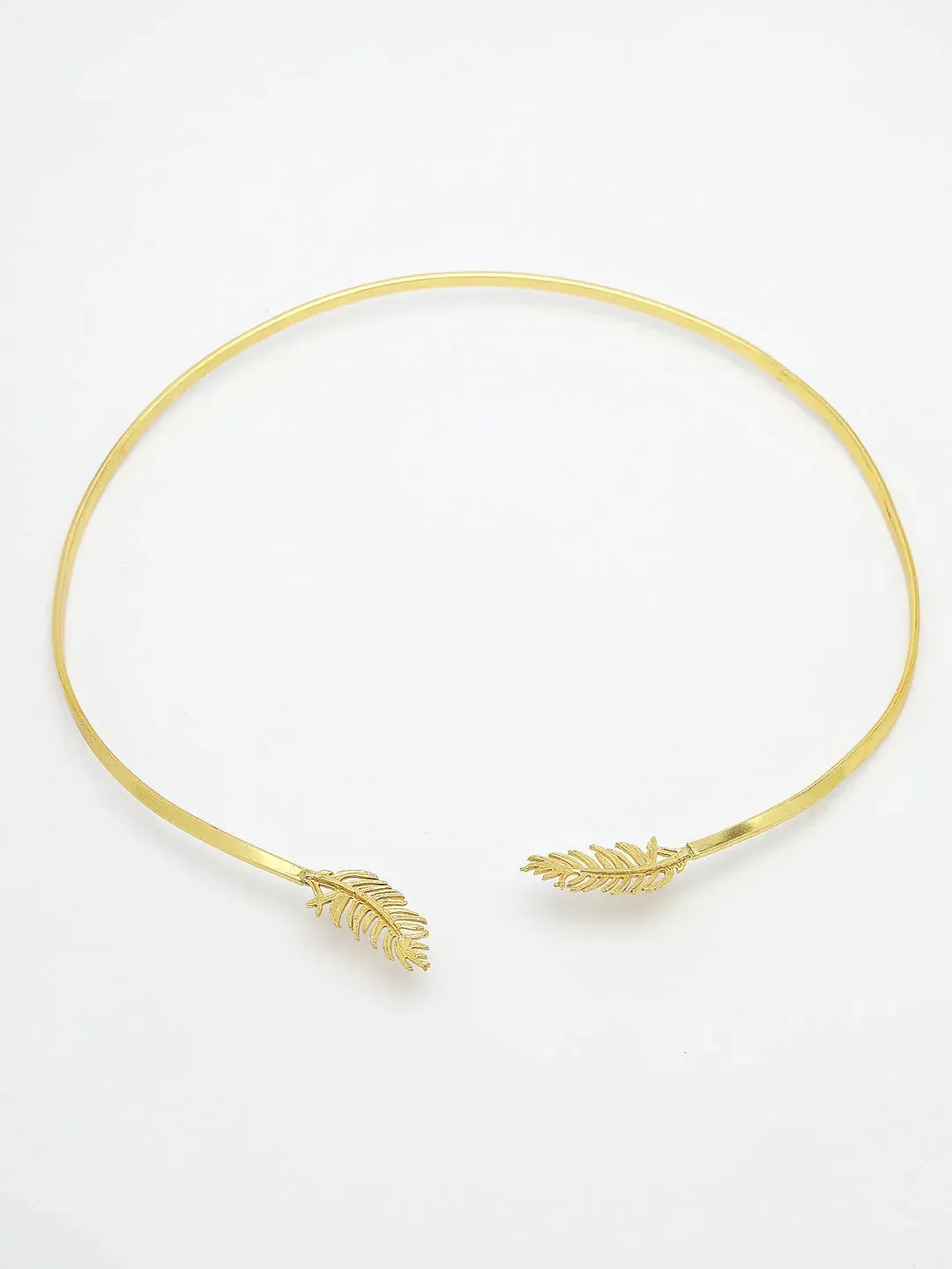 Gold-plated Circular Choker Necklace