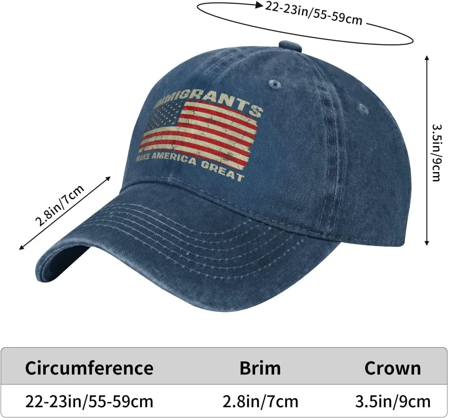 Gymini Immigrants Make America Great Hat Immigration Keep The America Trucker Hat Dad Baseball Cap