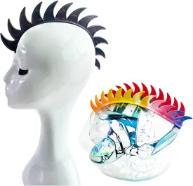Helmet Mohawk Wig Adhesive Mohawk for Motorcycle Bicycle Ski Snowboard Helmet Hair Skinhead Costumes Cosplay Wig Silicone Hawk(Helmet not Included)