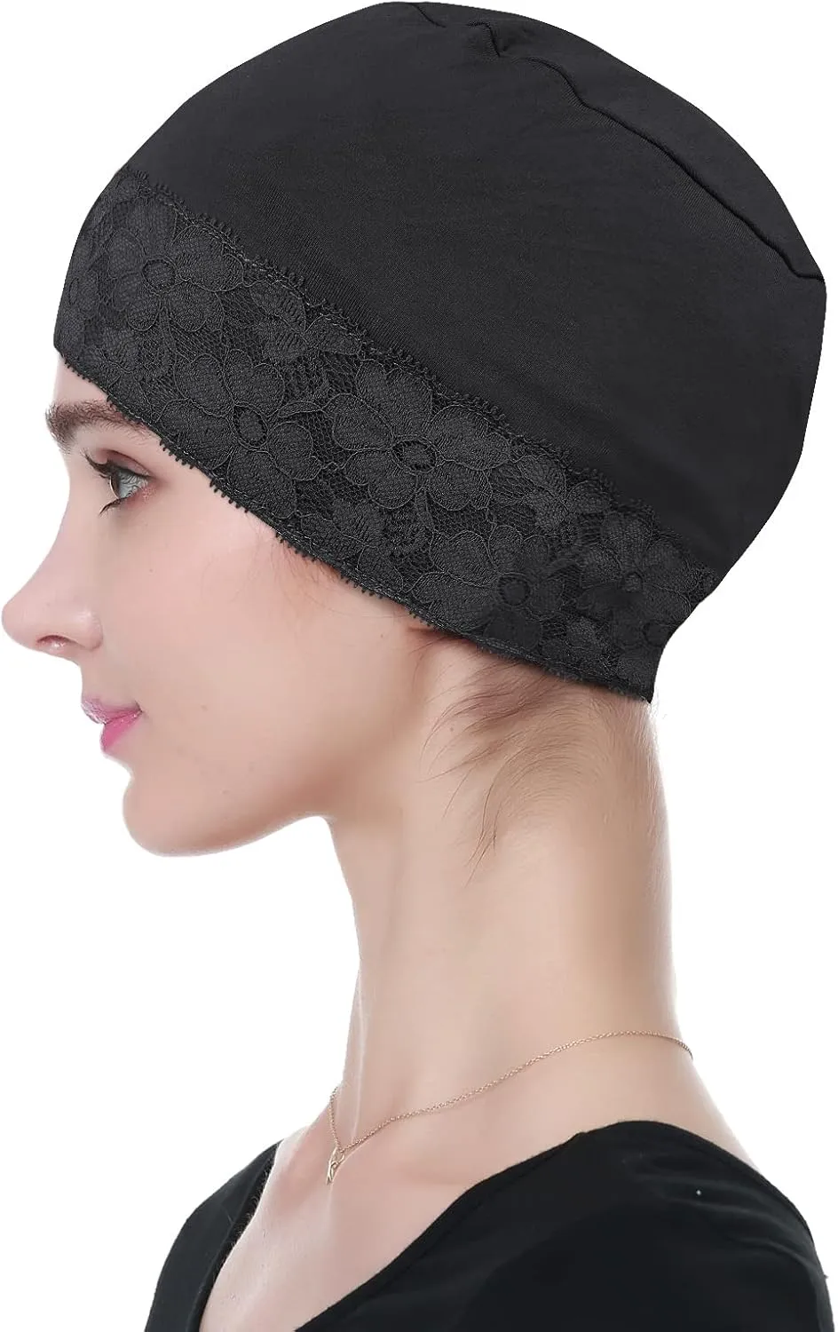 Lace Beanie Sleep Caps Head Coverings for Women Hair Loss