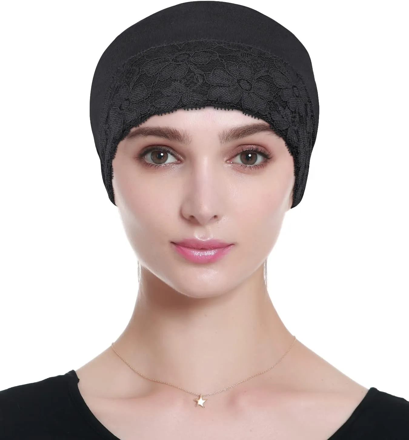 Lace Beanie Sleep Caps Head Coverings for Women Hair Loss