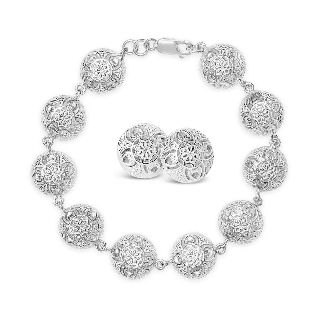 Memory Keeper Earrings | White Gold