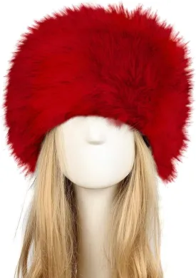 Old Dlrd Russian Hat,Winter Faux Fur Hats for Women,Warm Russian Cossack Style Hat for Ladies