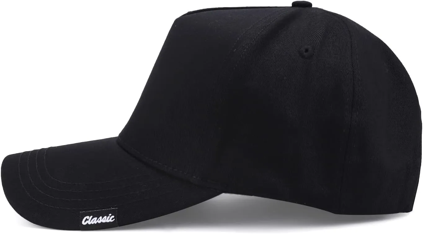 Oversize XXL Baseball Cap for Men, Extra Large Hat for Big Heads 23.6"-25.6", Plus Size Structured Dad Trucker Hats