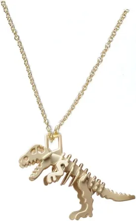 Personality Punk Skeleton Skull Earrings - Dumb Gold Dinosaur Stud Earring Charm Exaggerated Dangle Drop for Women
