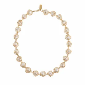 Rebecca's wrapped pearl choker