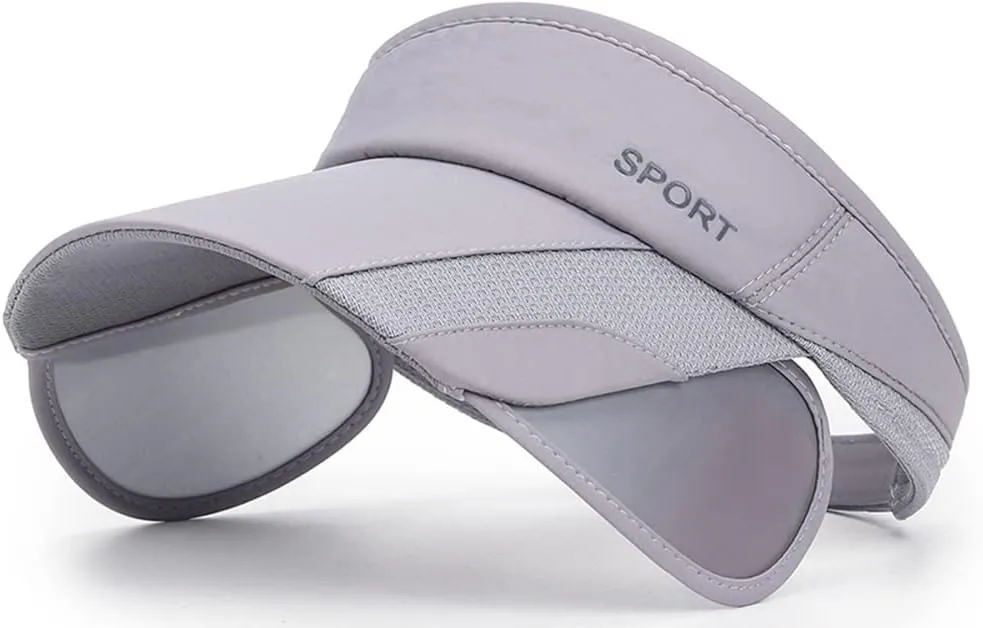 Sun Visor Hat for Women and Men - Retractable Brim Sport Hat, Summer Golf Tennis Running Beach Hat with Ponytail Hole