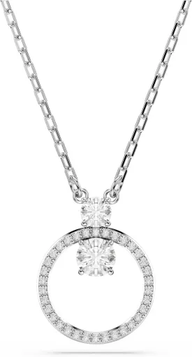 Swarovski Constella Crystal Circle Pendant Necklace Jewelry Collection