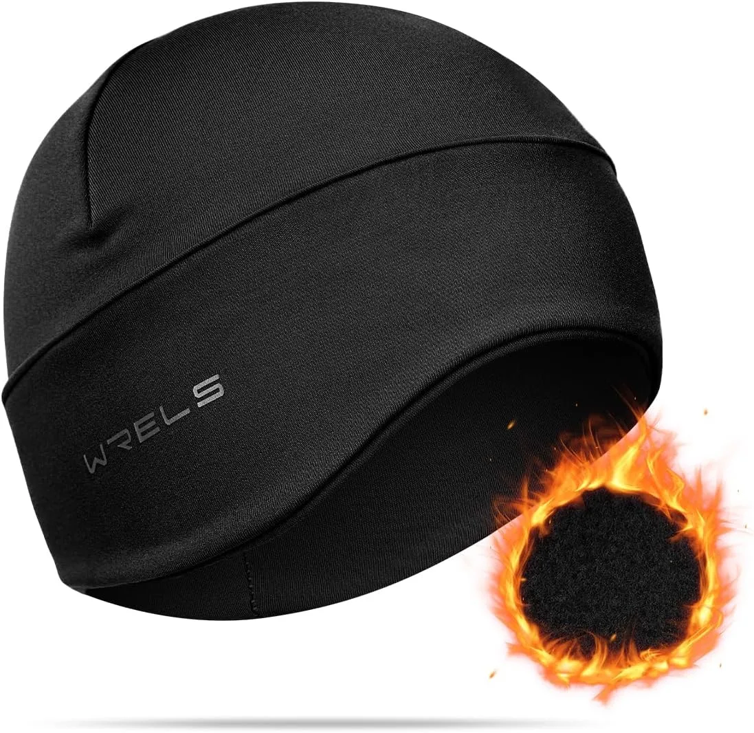 Thermal Running Beanies for Men Women Winter Hats Lightweight Warm Soft Skull Caps with Ear Flaps for Runners