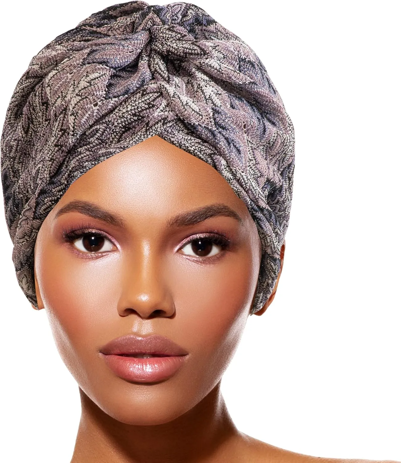 TouchUps Hair Bun Cap Hair Protection Head Wrap Hairbun Cap Wrap African Turban Pattern Headwrap Headscarf
