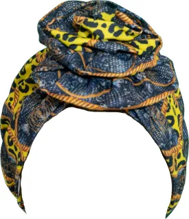 TouchUps Hair Bun Cap Hair Protection Head Wrap Hairbun Cap Wrap African Turban Pattern Headwrap Headscarfs