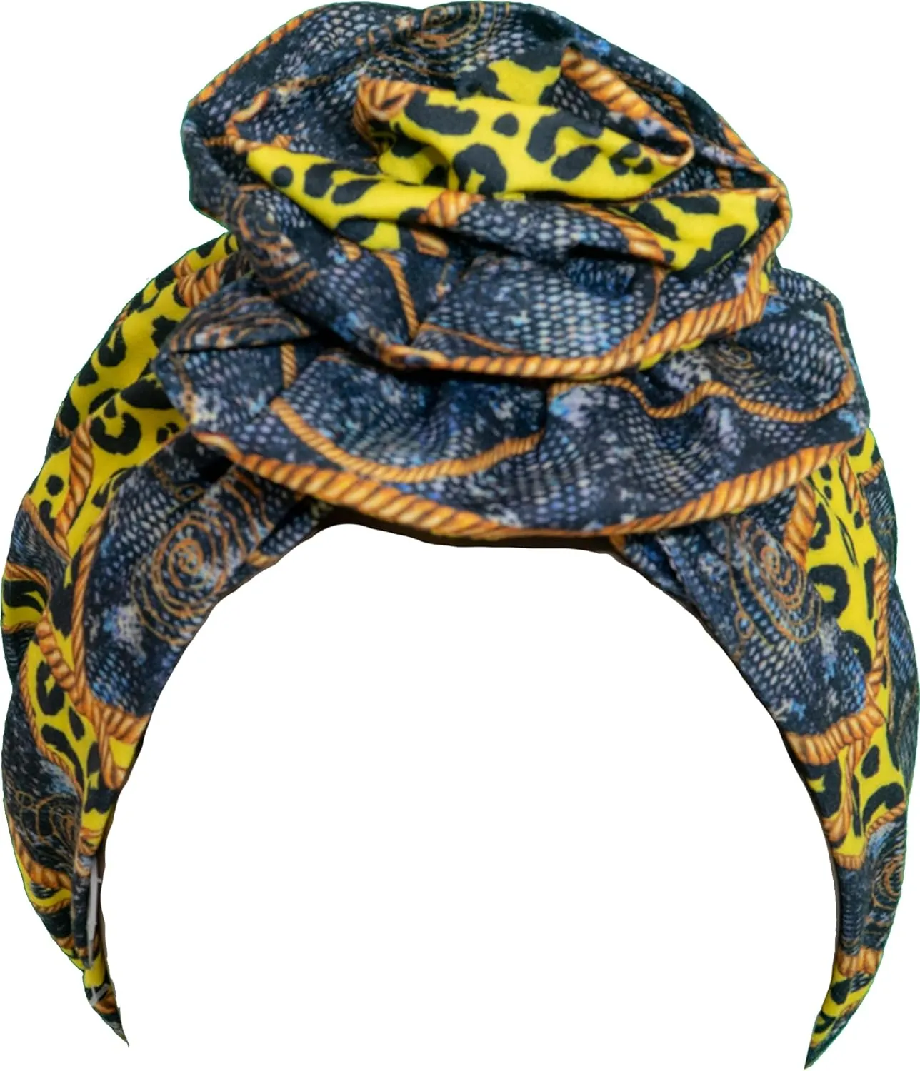TouchUps Hair Bun Cap Hair Protection Head Wrap Hairbun Cap Wrap African Turban Pattern Headwrap Headscarfs