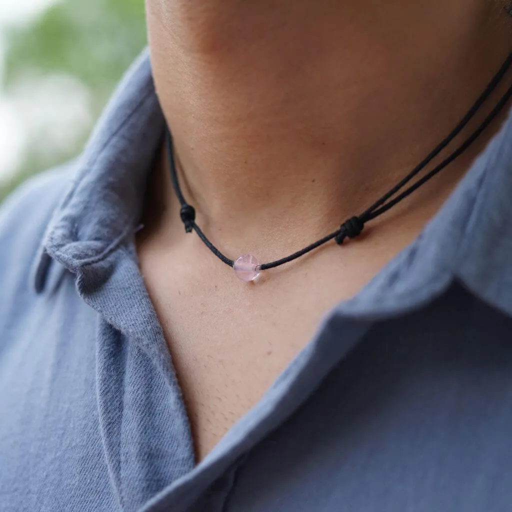 Unisex Gemstone Beaded Choker