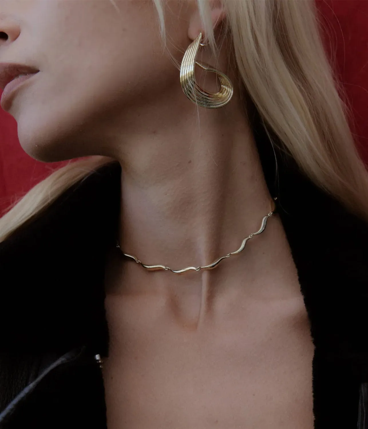 WAVE CHOKER- GOLD