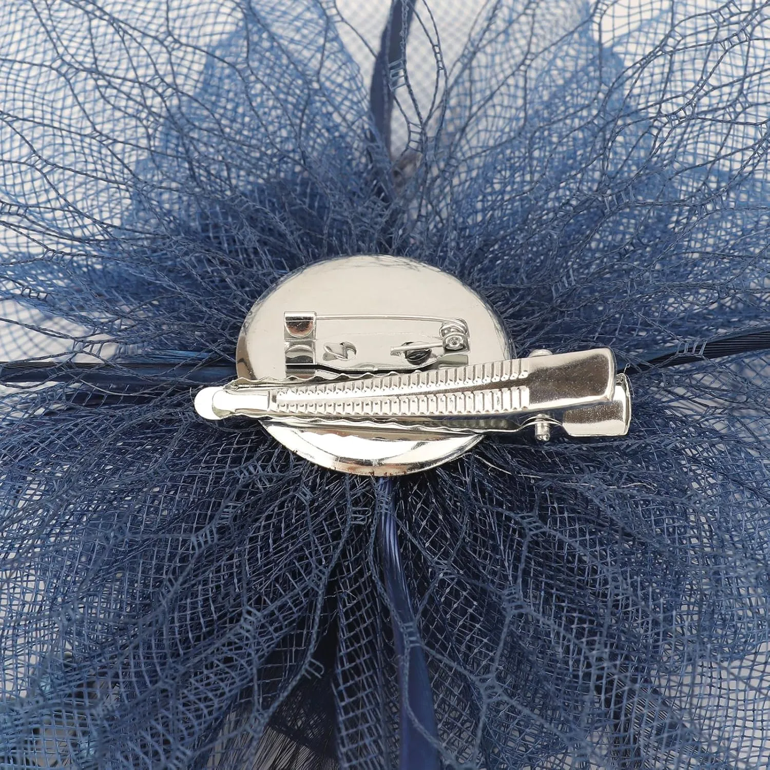 Women Fascinators Hats Flower Mesh Ribbon Feathers with Pin and Clip Tea Party Wedding Headwear for Women and Girls