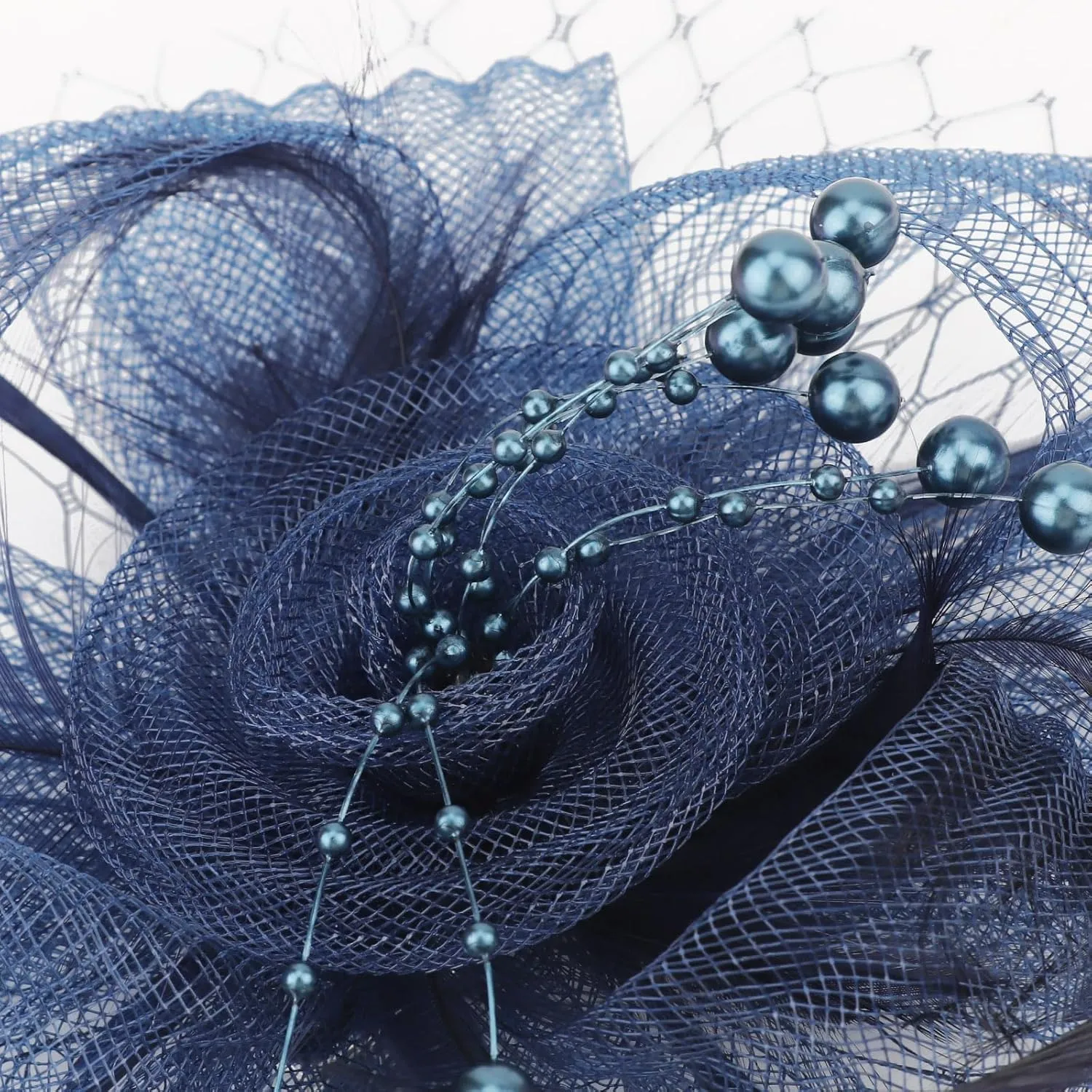 Women Fascinators Hats Flower Mesh Ribbon Feathers with Pin and Clip Tea Party Wedding Headwear for Women and Girls