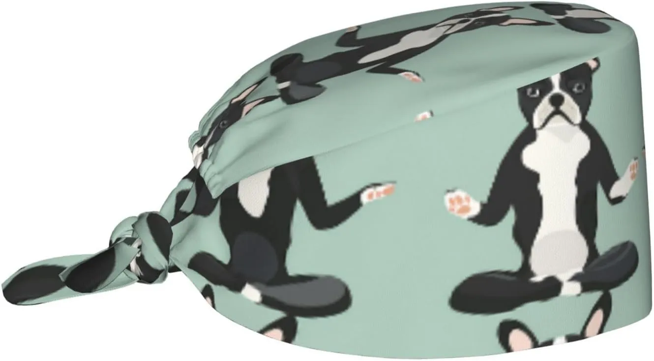 Working Cap Hat with Sweatband Comfortable and Breathable Adjustable Headgear for Men Women Scrub Cap