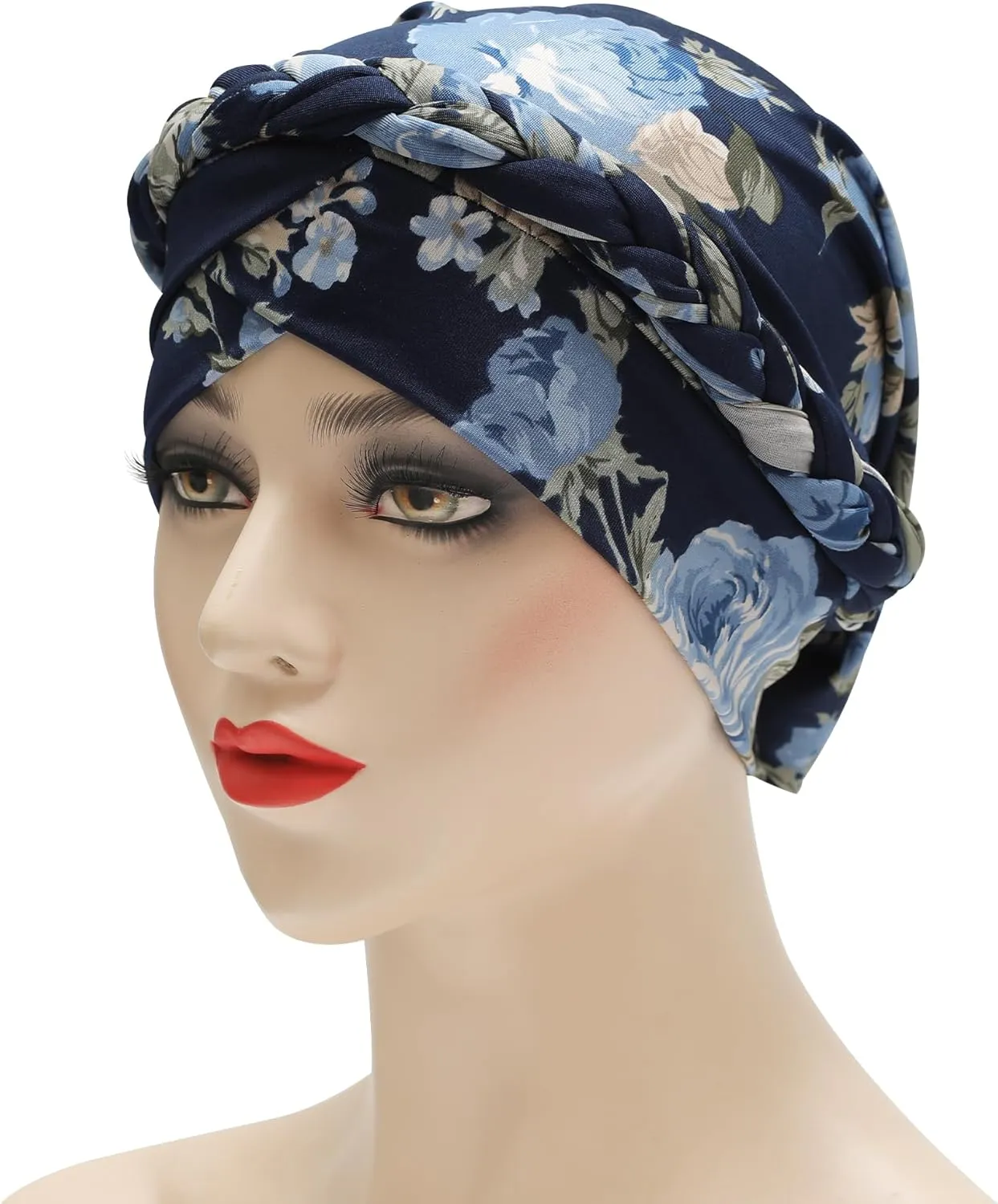 ZLYC Chemo Headwear Pre Tied Turban Headwrap Lightweight Beanie Hat for Women