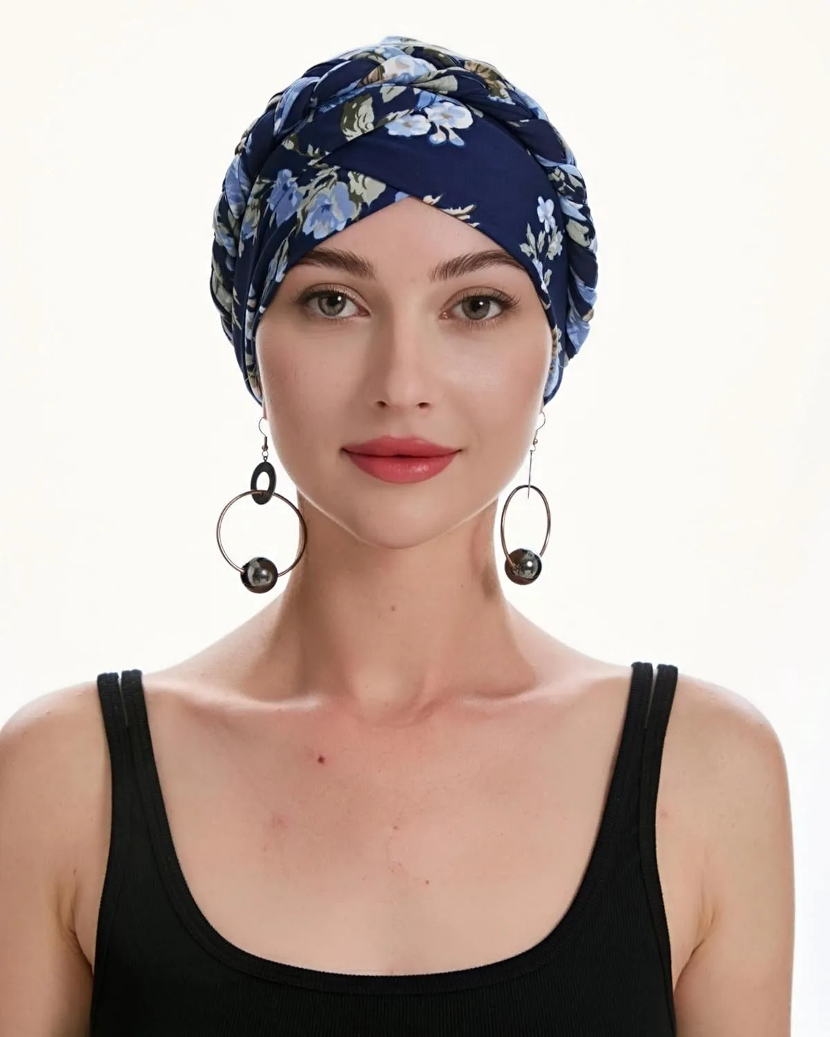 ZLYC Chemo Headwear Pre Tied Turban Headwrap Lightweight Beanie Hat for Women