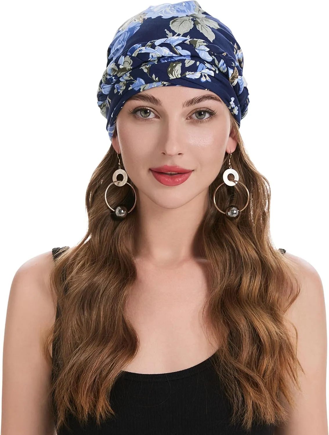ZLYC Chemo Headwear Pre Tied Turban Headwrap Lightweight Beanie Hat for Women