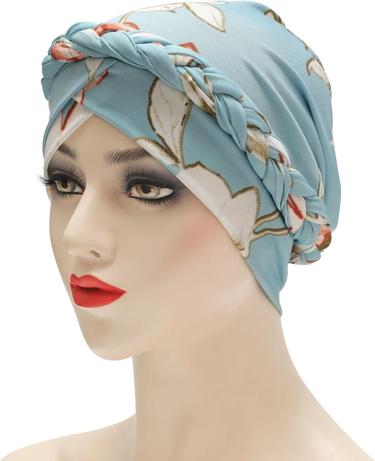 ZLYC Chemo Headwear Pre Tied Turban Headwrap Lightweight Beanie Hat for Women